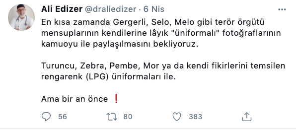 Ali Edizer’den “Gergerlioğlu, Demirtaş” paylaşımı: İslam hükümlerine göre muamele edilseydi, hiçbiri yaşamıyor olurdu