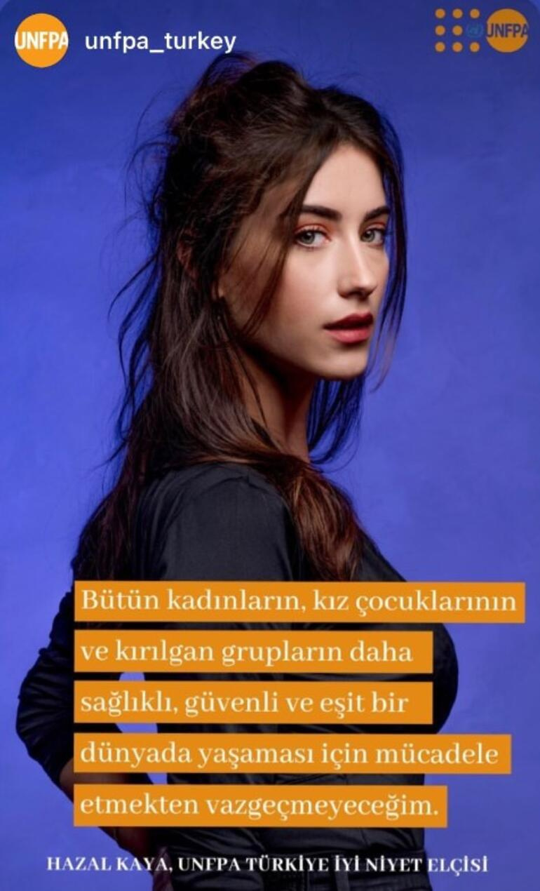 Hazal Kaya, UNFPA Türkiye’nin iyi niyet elçisi oldu