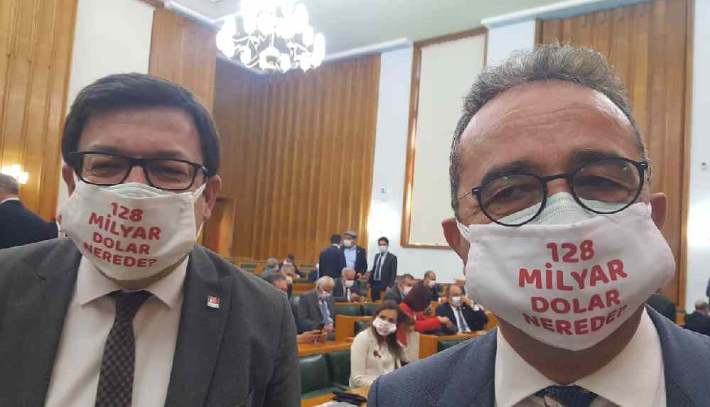 CHP'den _128 milyar dolar nerede__ maskesi