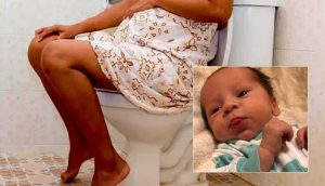 Hamile olduğunun farkında olmayan kadın tuvalette doğum yaptı, bebek klozete düştü