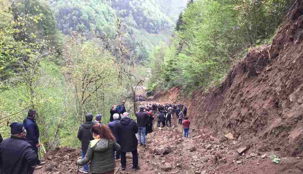 Rize'de Cengiz İnşaat'a direniş devam ediyor