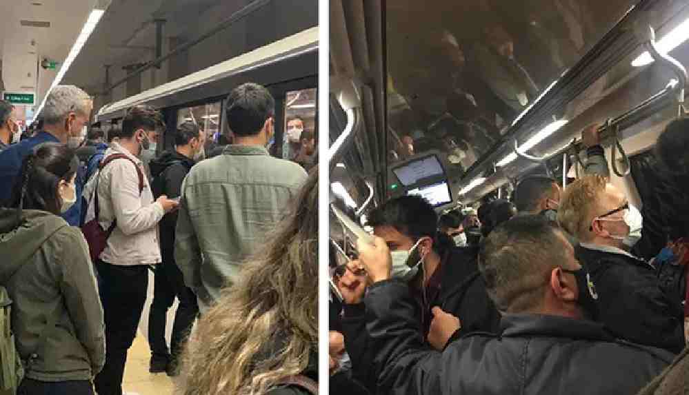 Tam kapanmaya rağmen trafikte ve toplu taşımada yoğunluk!