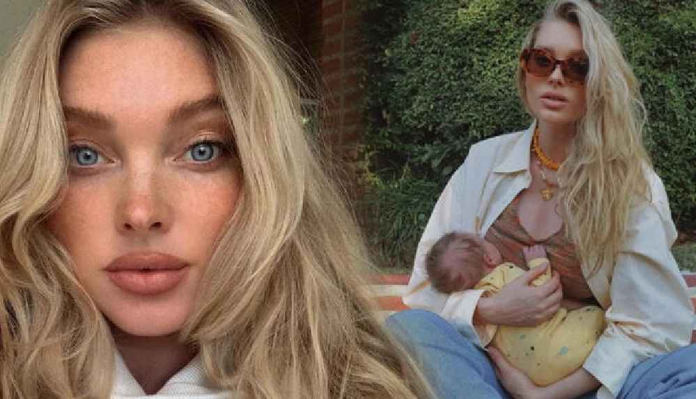 Victoria’s Secret modeli Elsa Hosk, bebeğini emzirirken paylaştığı fotoğraf erkekleri kızdırdı