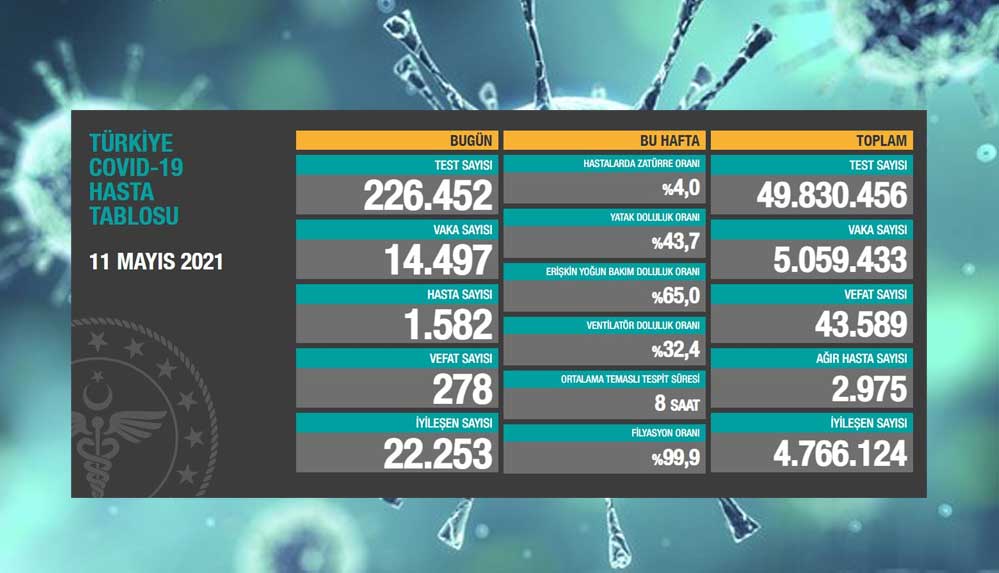 Türkiye'nin 11 Mayıs koronavirüs tablosu açıklandı: Vaka sayılarında artış var! 4 11-mayıs-koronavirüs-tablosu