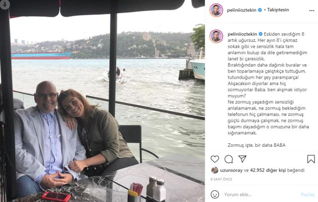 Pelin Öztekin'den duygulandıran paylaşım: "Bir daha baba diyemeyeceğim"