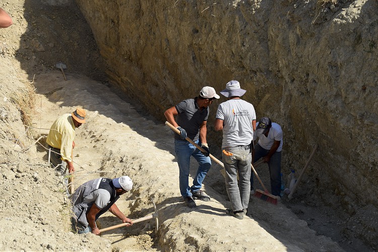 İnşaat alanında Milattan Önce 1'inci yüzyıla ait su kemeri bulundu