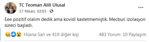 Ulusal Kanal'ın ekran yüzü Teoman Alili koronavirüse yenik düştü
