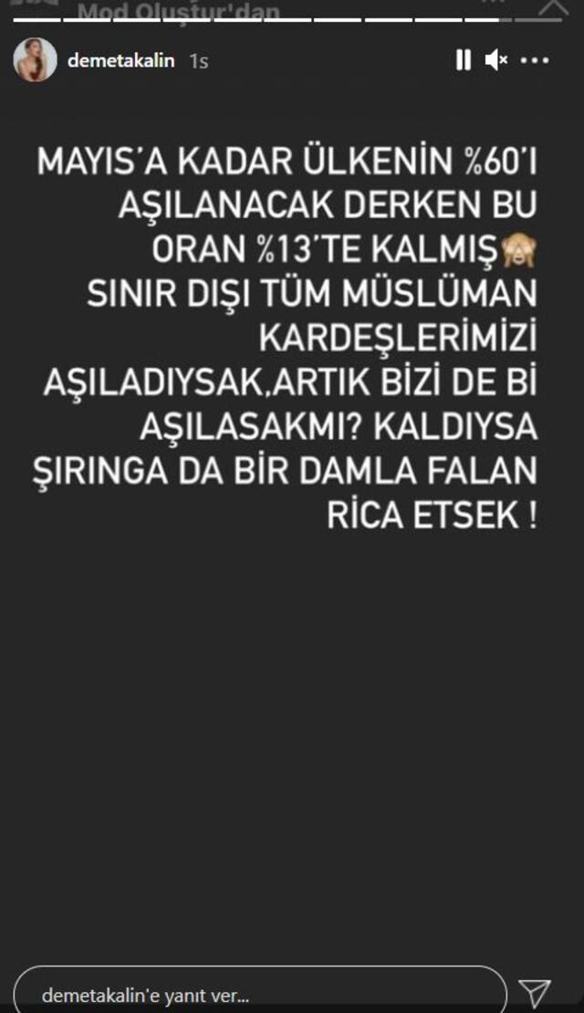 Demet Akalın'dan 'aşı' isyanı: Artık bizi bir bir aşılasak mı? Kaldıysa şırıngada bir damla falan