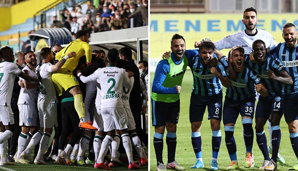 Adana Demirspor ile GZT Giresunspor Süper Lig'e yükseldi