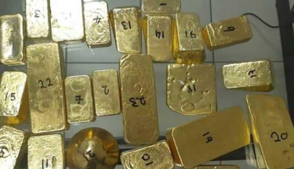 Bavulunda 6.5 milyon lira değerinde 23 külçe altınla yakalandı
