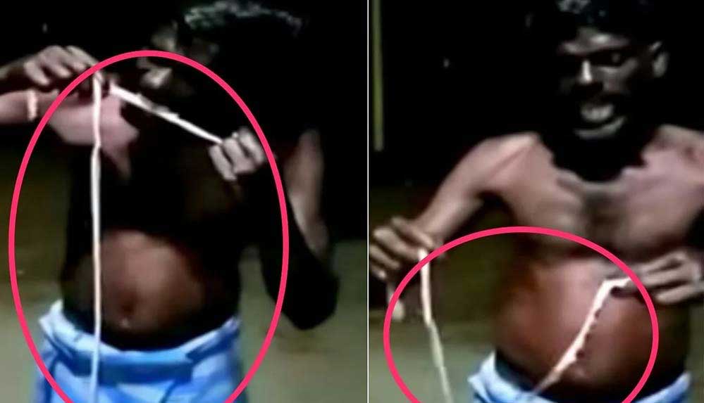 Hindistan'da-‘Corona’ya-karşı-korur’-iddiasıyla-yılan-yiyip-video-paylaştı-kişi-tutuklandı