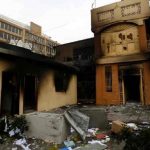 İran konsolosluğunu ateşe verildi