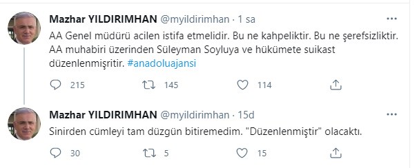 Süleyman Soylu'nun danışmanı: "AA Genel Müdürü acilen istifa etmelidir..."