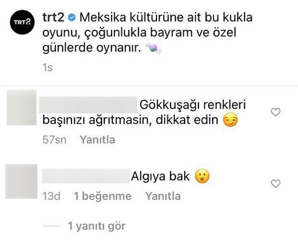 TRT gökkuşağından rahatsız oldu 4 TRT gökkuşağından rahatsız oldu