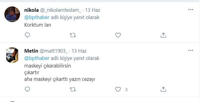 Erdoğan'dan gazeteciye: Maskeni çıkar