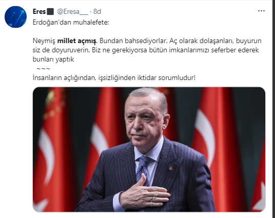 'Millet açmış' diyen Erdoğan'ın sözleri sosyal medyayı ayağa kaldırdı!