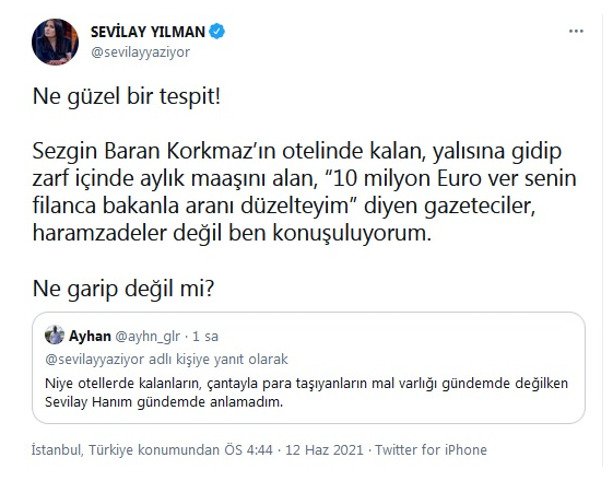 Sezgin Baran Korkmaz'a "10 milyon Euro ver bakanla aranı düzelteyim” diyen gazeteci kim?