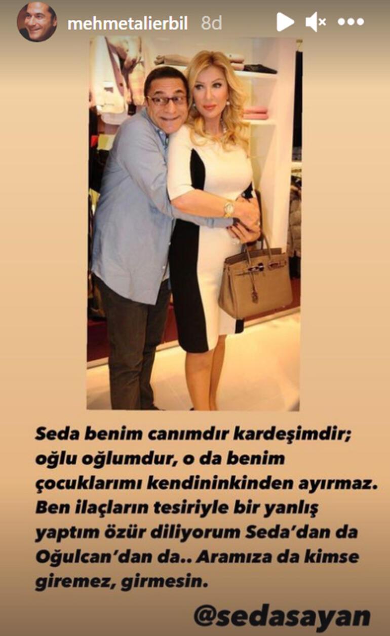 Mehmet Ali Erbil ile Seda Sayan barıştı: 'Aramıza kimse giremez'