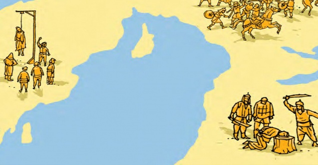 Diyanet-Sen'in çocuk dergisinde skandal 'kafa kesme' görseli! 3 Diyanet-Sen'in çocuk dergisinde skandal 'kafa kesme' görseli!