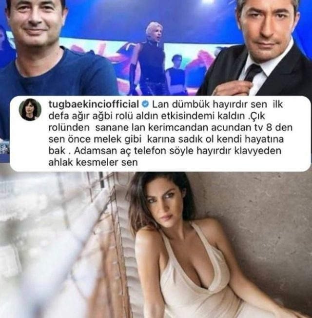 Tuğba Ekinci'den Erkan Petekkaya'ya: Lan dümbük hayırdır