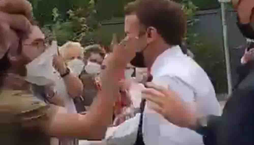 Fransa'da Cumhurbaşkanı Macron'a saldırı