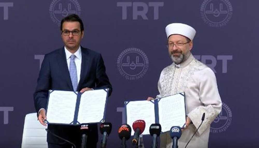 "TRT Diyanet Çocuk Kanalı" kurulması için TRT ile Diyanet İşleri arasında protokol imzalandı