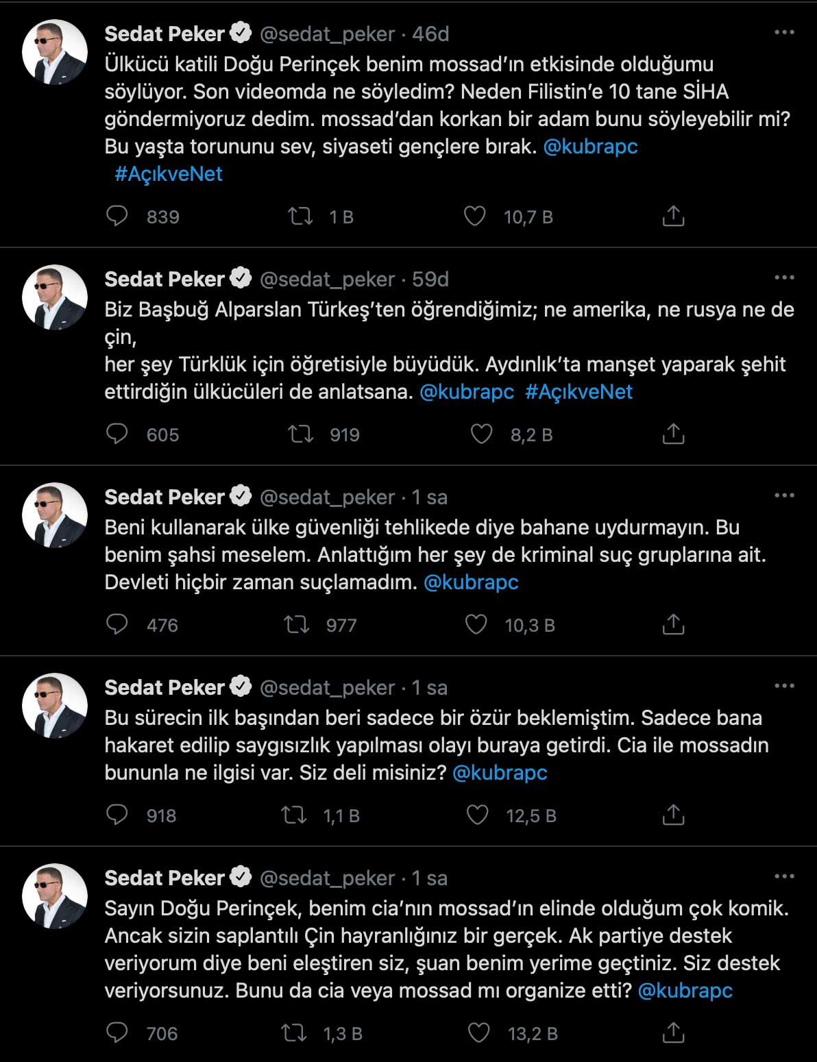 Sedat Peker: Sadece özür beklemiştim; bana hakaret edilip saygısızlık yapılması olayı buraya getirdi 3 Sedat Peker: Sadece özür beklemiştim; bana hakaret edilip saygısızlık yapılması olayı buraya getirdi