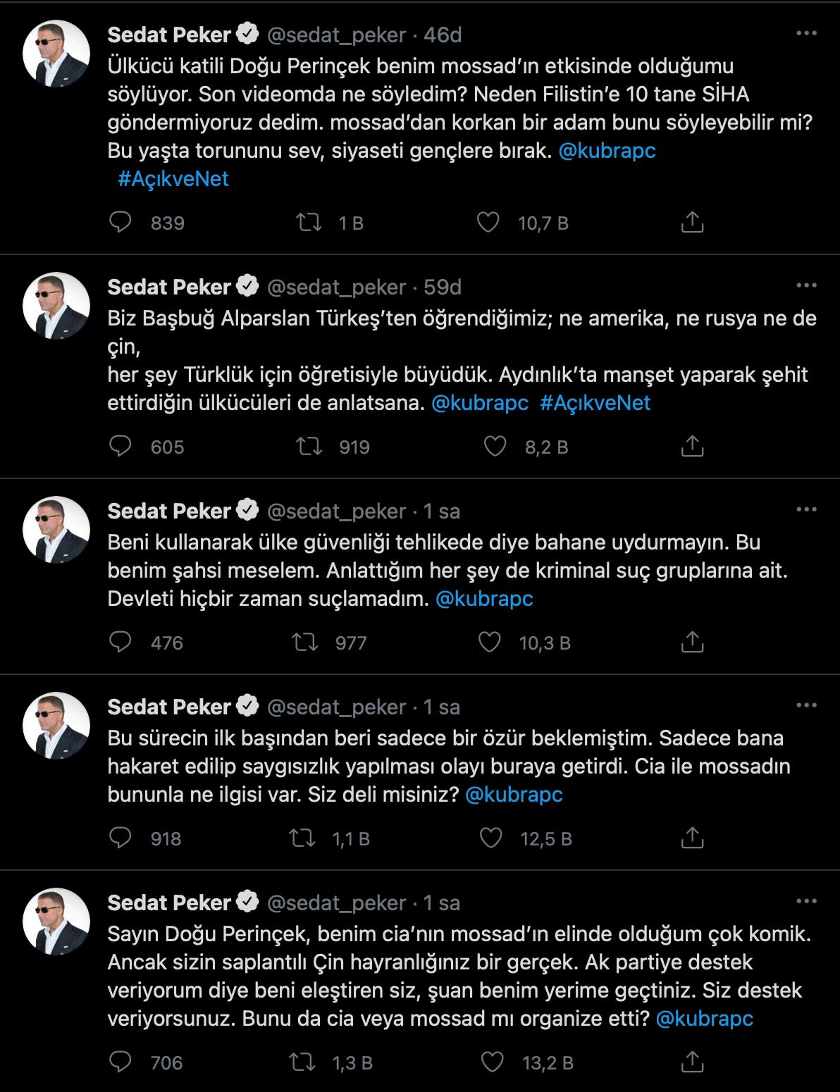 Sedat Peker: Sadece özür beklemiştim; bana hakaret edilip saygısızlık yapılması olayı buraya getirdi