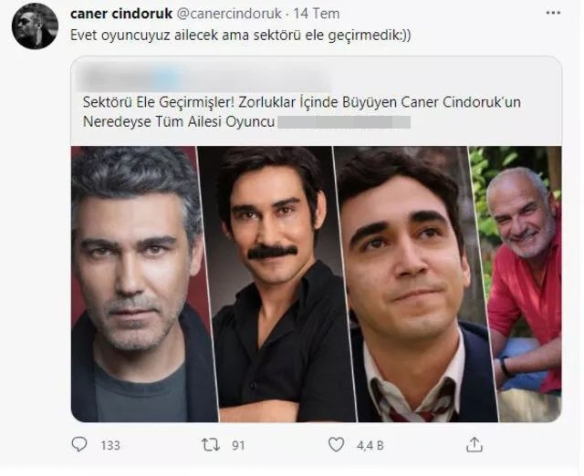 Sadakatsiz'in Volkan'ı Caner Cindoruk'tan hakkında çıkan haberlere tepki: 'Sektörü ele geçirmedik'