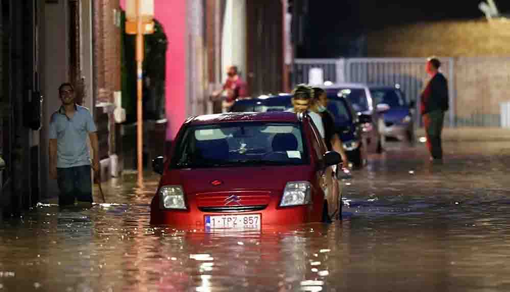 Belçika'da aşırı yağışlar yine sele neden oldu