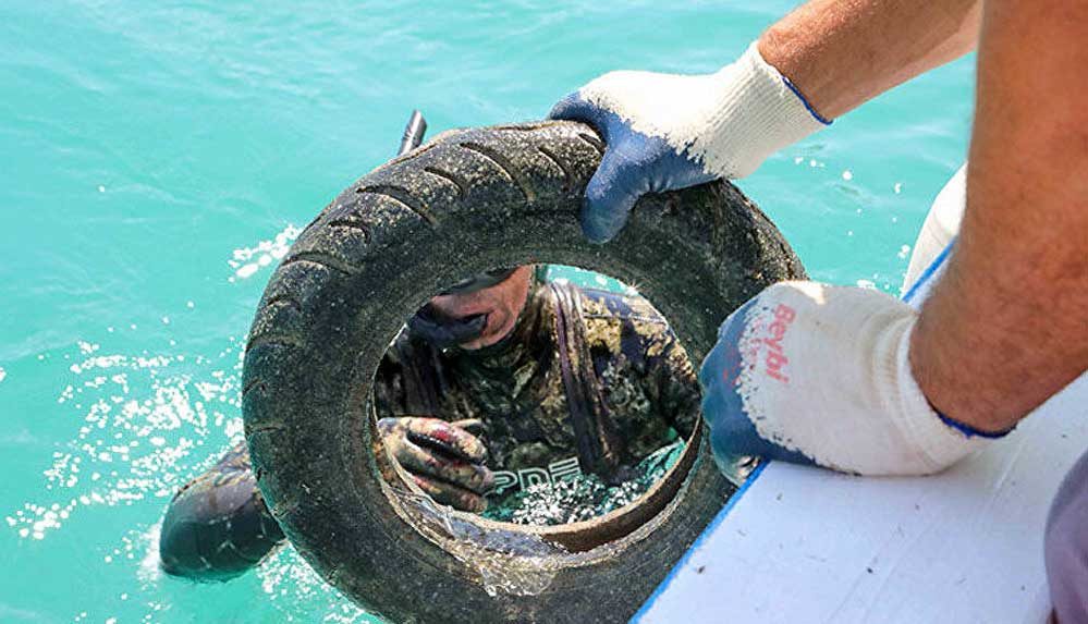 Bodrum'da-deniz-dibi-temizliği--344-kilogram-atık-çıkarıldı