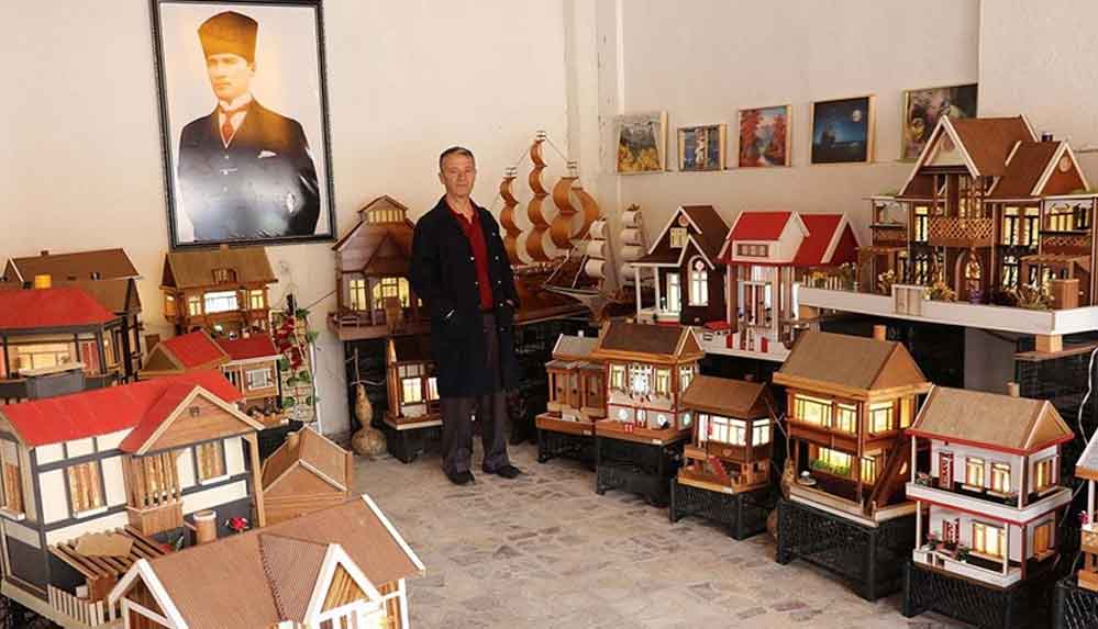 Çocukluk-özlemini-atık-malzemelerden-yaptığı-ahşap-evlerle-gideriyor-1