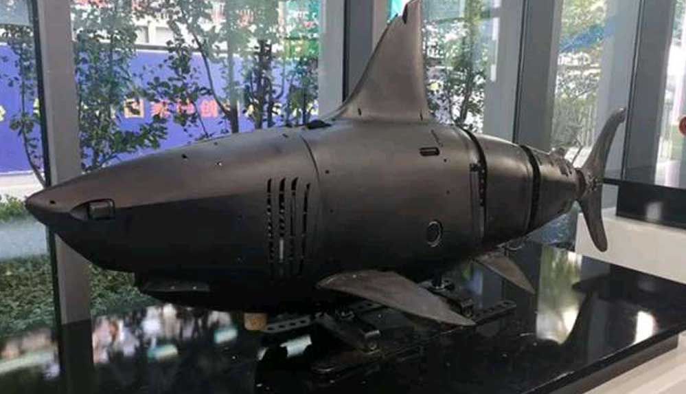 Çin'in geliştirdiği 'robot köpekbalığı'nın yeni fotoğrafları ilk kez görüntülendi