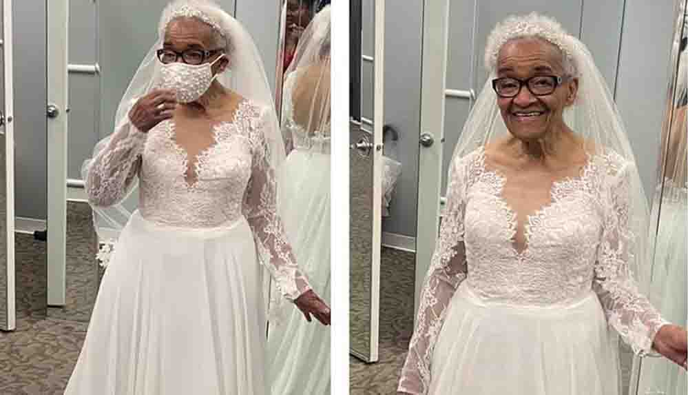 Gelinlik giyemeyen kadının 70 yıl sonra hayali gerçek oldu