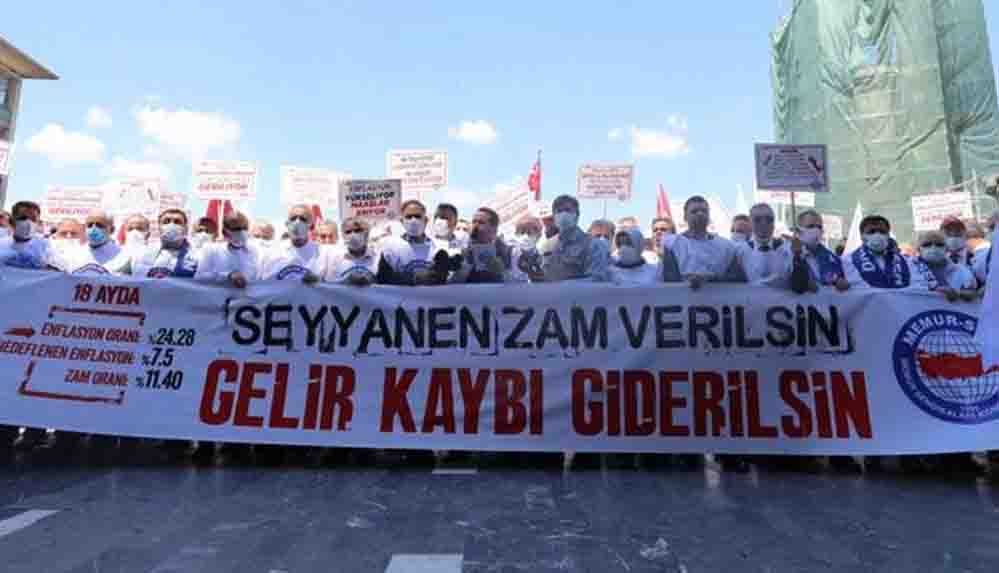 İktidara yakın Memur-Sen zammı protesto etti