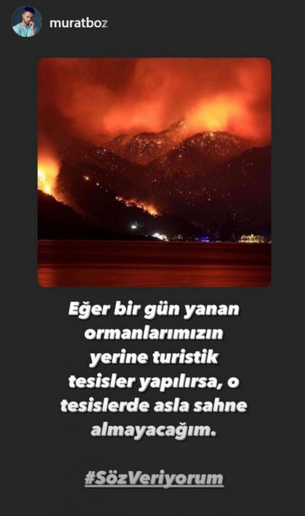 Şarkıcı Murat Boz 'Söz veriyorum' dedi; "O tesislerde asla sahne almayacağım"