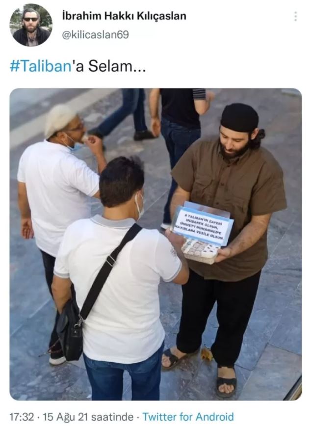 Türkiye'nin göbeğinde Taliban için lokum dağıttı!