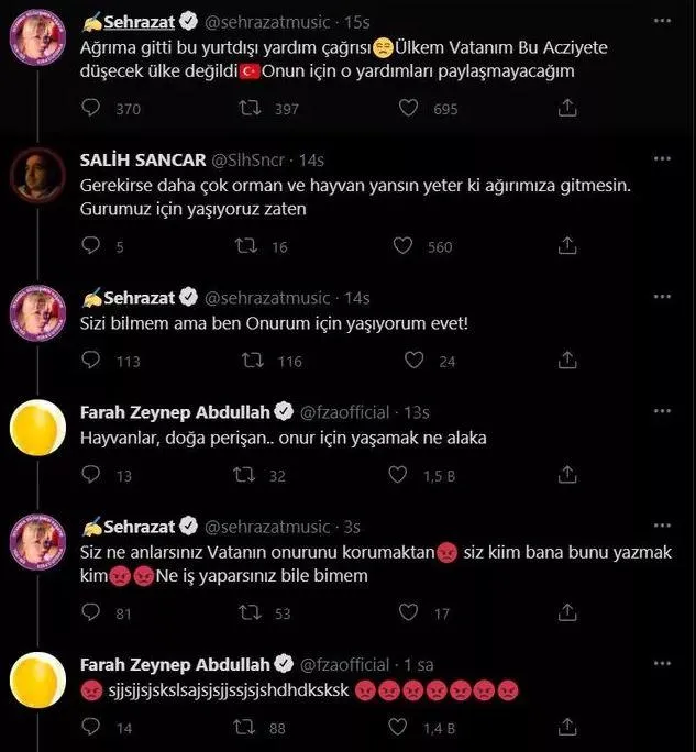 Şehrazat ile Farah Zeynep Abdullah sosyal medyada birbirine girdi!