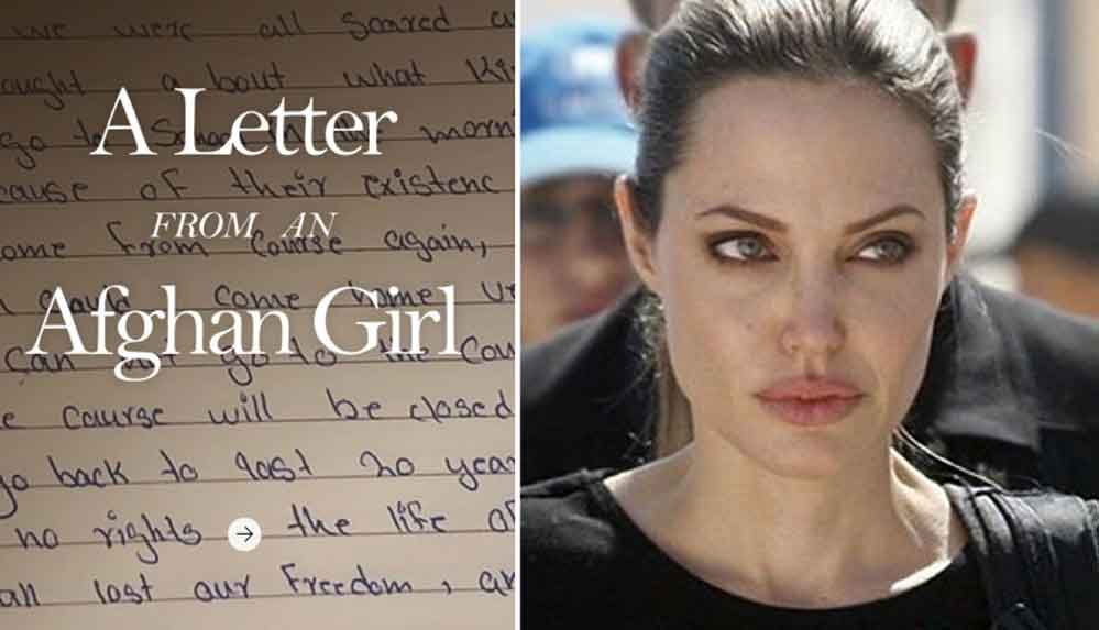 Angelina Jolie'den Afganistan açıklaması: "Bir Amerikalı olarak utanıyorum, bu bizi küçültür"