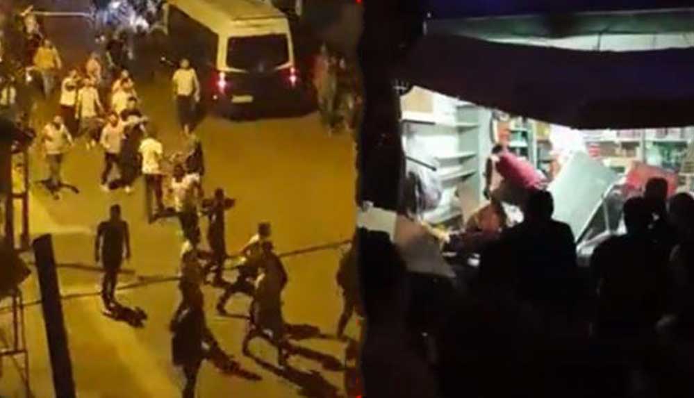 18 Yaşındaki gencin öldürüldüğü Altındağ'da halk Suriyelilerin dükkanlarına saldırıyor