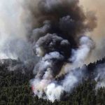 Atina yakınlarında devam eden orman yangınlarında 80-90 bin dönüm arazi kül oldu