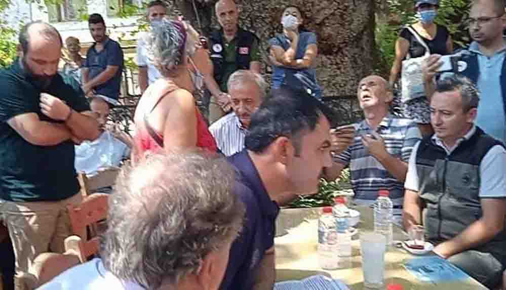 Bakan Kurum'dan gazeteciye engelleme Gazeteci olsan da burada çekim yapamazsın