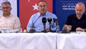 Dışişleri Bakanı ve Ulaştırma ve Altyapı Bakanı Manavgat’ta açıklama yapıyor
