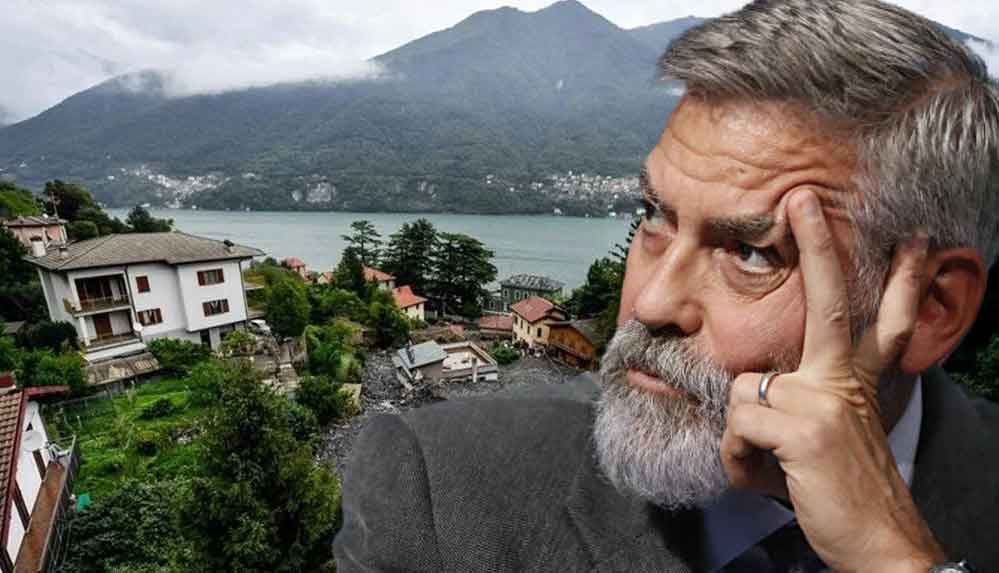 George Clooney'den sel felaketi sebebiyle zarar gören komşularına yardım eli