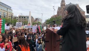 Amsterdam'da Afganistan'daki sivillere destek gösterisi düzenlendi