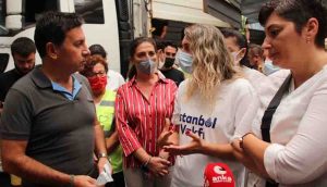 İstanbul Vakfı’nın gönderdiği yardım tırı afet bölgesinde
