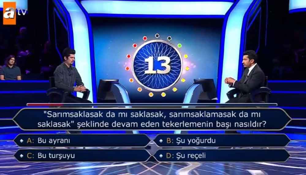 Kim Milyoner Olmak İster’de yarışmacının elendiği soru sosyal medyada gündem oldu