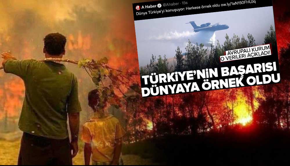 Türkiye orman yangınlarıyla boğuşurken Ahaber'den pes dedirten haber!