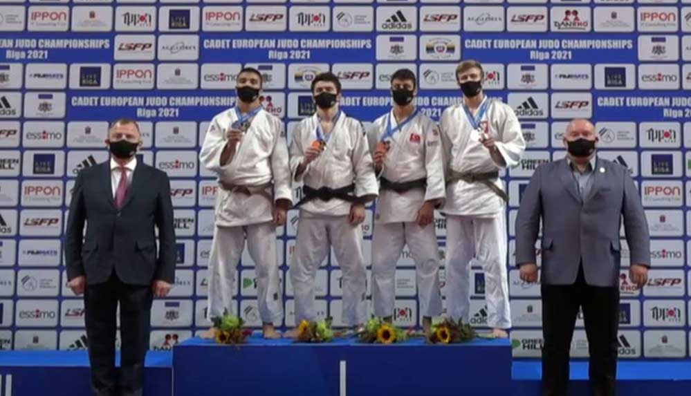 Ümit milli judocu Erman Gürgen, Letonya'da bronz madalya kazandı
