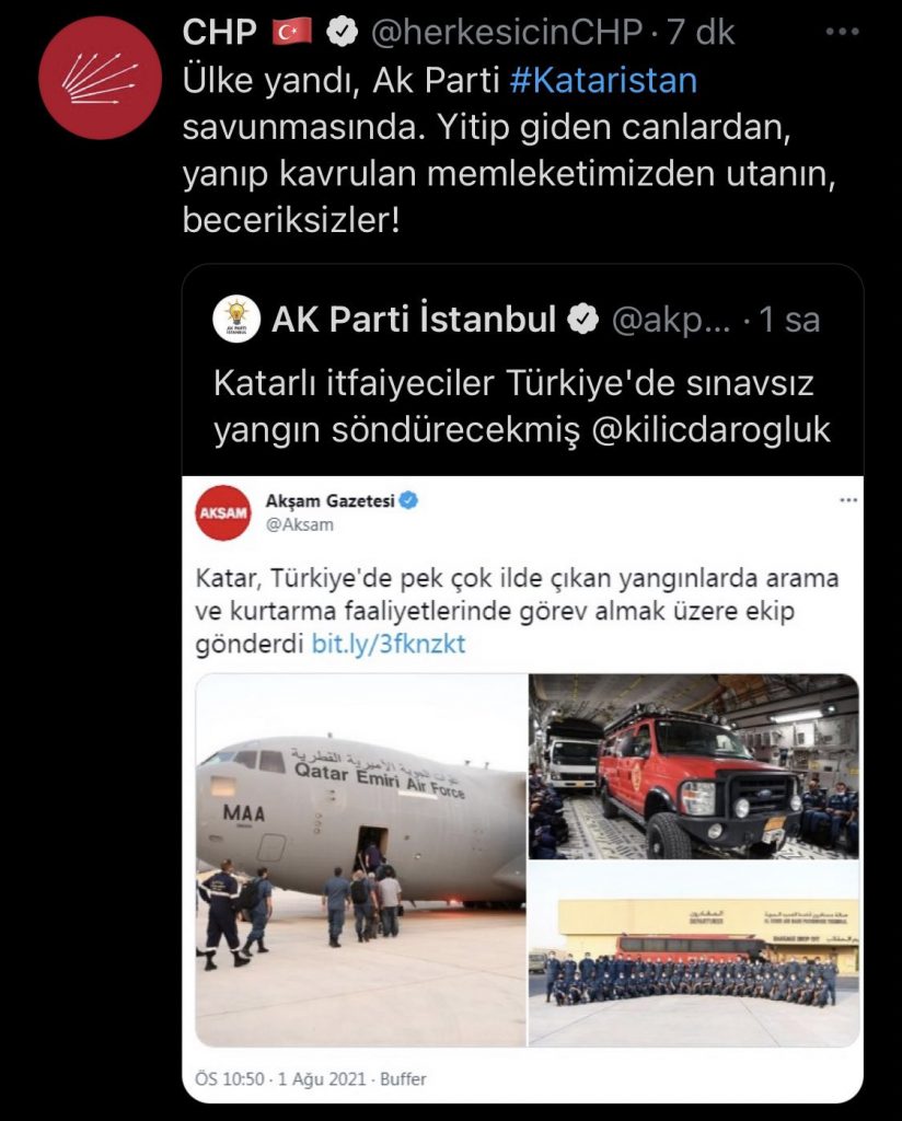 CHP’den AKP’ye tweet sildiren cevap: ‘Utanın beceriksizler…’